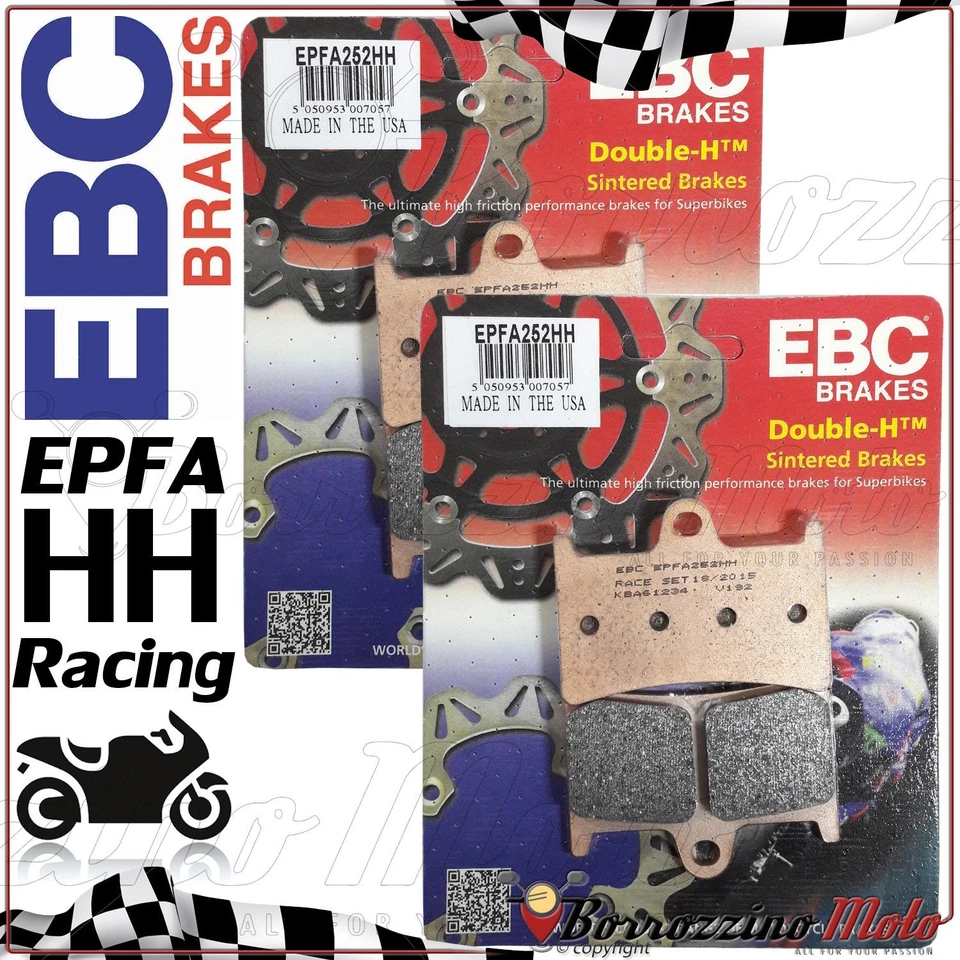 Pastillas de freno anteriores Racing EBC EPFA252HH Yamaha YZF R6 600 2012 2013 2014 Foto 1 de 1