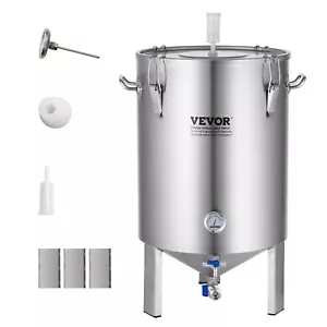 VEVOR 60L Edelstahl Maischekessel Bierbrauanlage Brauen Kessel Set Fermenter - Bild 1 von 12