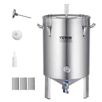 VEVOR 60L Edelstahl Maischekessel Bierbrauanlage Brauen Kessel Set Fermenter - Bild 1 von 4