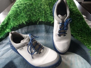 ECCO Hydromax Cage Pro weiß/blau Herren Golfschuhe Gr. 12-12,5 US 46 EU extrabreit - Bild 1 von 8