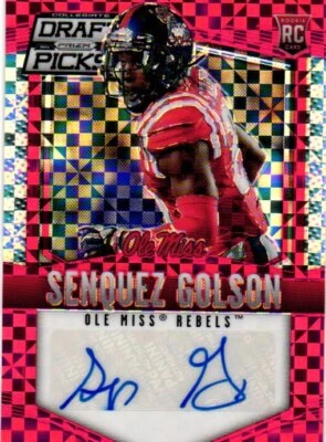 2015 Panini Prizm Collegiate DP #237 Senquez Golson Autographs Prizms Red Power - Image 1 of 2