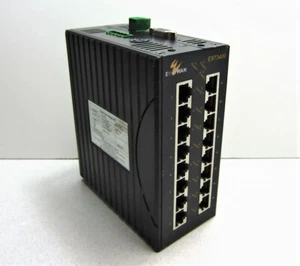 Etherwan EX73400-00B 16*10/100TX Hardened Managed Switch 16 Port - Picture 1 of 7