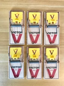 6 Victor Mouse Snap Traps - M325 Holdfast - Kills Mice Only - Brand New!! - Picture 1 of 3