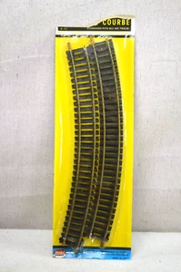 Model Power # 33 HO Scale 18" Radius Curve, 4 piece Track Sections, BRASS - Picture 1 of 2