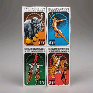 DDR 1985 Michel 2983-6 Zirkuskunst Viererblock Briefmarke Stamp Timbre Sello MNH - Bild 1 von 1