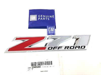 Chevrolet GMC Truck front side door Z71 Off Road Nameplate Emblem new OEM - Image 1 of 4