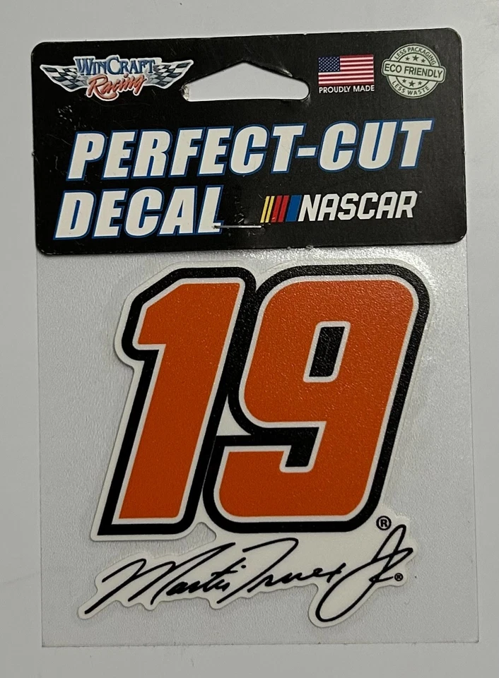 Calcomanía Martin Truex Jr. #19 - calcomanía de corte perfecto de 4"x4" Foto 1 de 1