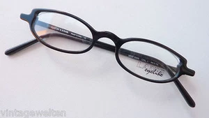 Gafas con lentes pequeñas estrechas negras montura mujer montura traviesa talla S - Imagen 1 de 4