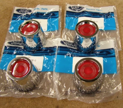 Emblemas de tampas de cubo central de roda Ford 1977 1978 1979 LTD II Ranchero GT fabricante de equipamento original - Imagem 1 de 4