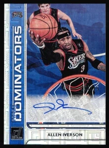 Allen Iverson 2020-21 Panini Donruss Hall Dominator Auto #HD-AIV 44/49 - Picture 1 of 2