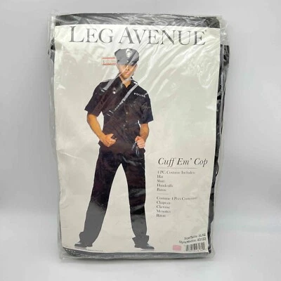 New Leg Avenue Mens Cuff Em Cop Costume - Size XL - Image 1 of 4