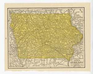 1926 Vintage Atlas Map Page - Iowa (on one side) - Picture 1 of 1