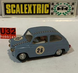 Slot Car Scx scalextric exin TC600 Seat 600 #26 Blue Chassis Black Second Series - Picture 1 of 9