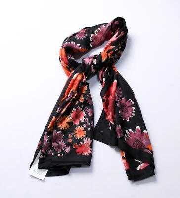 Desigual Women's Rectangular Floral Foulard Scarf CG2 Poppy Flower One Size NWT - image 1 of 3