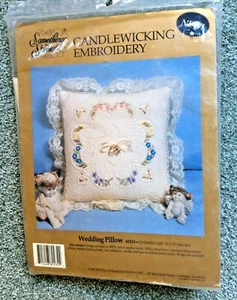 Etwas Besonderes Kerzendocht Stickerei Hochzeit Kissen Kit-Neu 12x12 - Bild 1 von 3