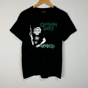 90s Green Day Band T-shirts KERPLUNK wall of fame Vintage Black Green - Picture 1 of 6