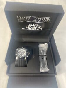 Fabrycznie nowy rzadki męski zegarek z chronografem Affliction sugerowana cena detaliczna 479 USD