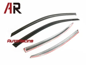 Window Deflector Visor Carbon Fiber 4Pcs For 2015-2019 W205 C250 C300 C400 C43 - Foto 1 di 2