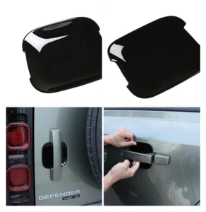 ABS Piano Black Outer Handle Door Bowl Decorative For Land Rover Defender 90 - Picture 1 of 8