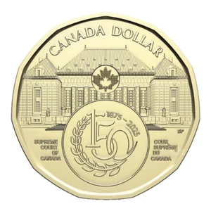 2025 $1.00 150th Anniv. Supreme Court of Canada NON-COLOURED COIN BU UNC - Picture 1 of 2