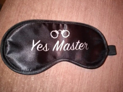 Pipedream Fetish Fantasy BLACK Satin Love Mask Blindfold  NEW with Elastic Band - Image 1 of 3