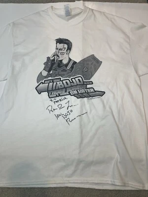 Camiseta Autografiada Ricky Dean Logan Regreso al Futuro 2 II Blanca XL Camiseta Foto 1 de 4