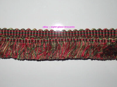 12 METRES DE GALON ANCIEN A FRANGES-PASSEMENTERIE DE LYON-N°WO9 - Photo 1/3