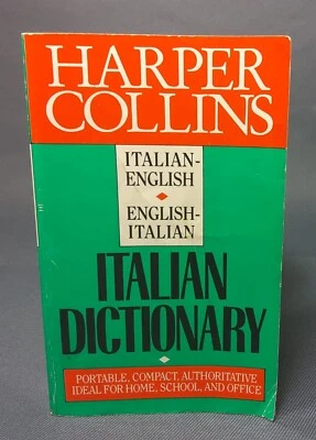 Collins Italian-English, English-Italian by Collins Staff (1991, Mass Market) - Image 1 of 4