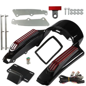 For Touring Electra Glide Road King 14-UP Rear Fender Fascia w/LED Light Kit - Picture 1 of 11