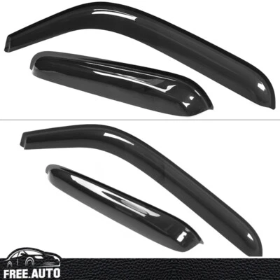 Viseiras de janela compatíveis com 99-06 Chevy Silverado Sierra cabine estendida chuva protetor solar ventilação - Imagem 1 de 4