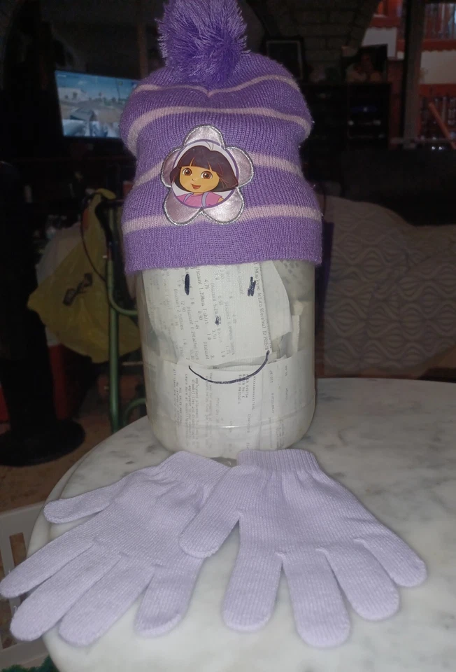 Nickelodeon Toddler Beanie & Glove Set Purple - Image 1 of 4