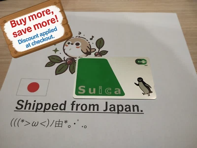 Japan Suica IC Transit Card – Penguin Design – ¥500 Preloaded – Unused - Image 1 of 4