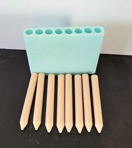 PILLAR CANDLE MOULD -  Silicone Mould Aromatherapy Candles Wax DIY 8-Cavities - Picture 1 of 3