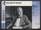 CARTE GEORGE W. NORRIS Nebraska Senator 1998 GROLIER STORY OF AMERICA