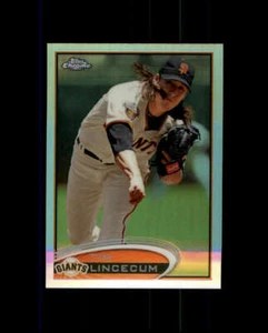 2012 Topps Chrome Refractors #1 Tim Lincecum (ref 165447) - Picture 1 of 2