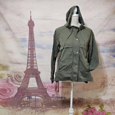 LA Hearts Green Hooded Utility Jacket Womens Size L  - Изображение 1 из 4