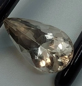 Large bright morganite gemstone - natural faceted Beryl stone 8.85 CTS - Picture 1 of 11