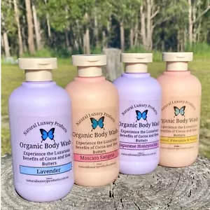 4 Bottles of 300ml Organic Body Wash - Picture 1 of 1