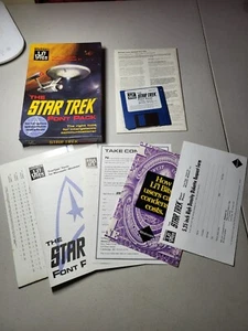 1992 The Star Trek Font Pack MS-DOS Or Windows 3.1 Computer Complete - Picture 1 of 4