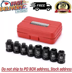8 Pcs 1/2" Drive Pipe Plug Socket Set, SAE, CR-MO, Tapered Male Square Drive, Ch - Picture 1 of 9