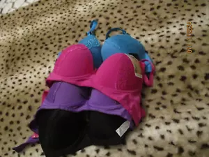 Women's Bra Pink, Purple, Black & Blue Set of 4 Size 42C New - Picture 1 of 12