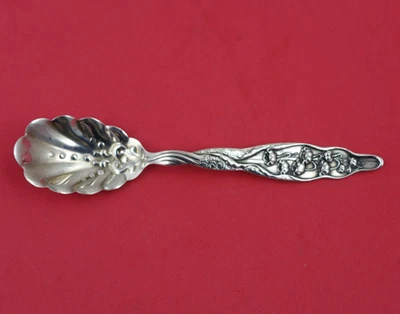 Cuchara de azúcar de plata esterlina Lily of the Valley de Whiting cuenco con cáscara con diseño de 6" Foto 1 de 3