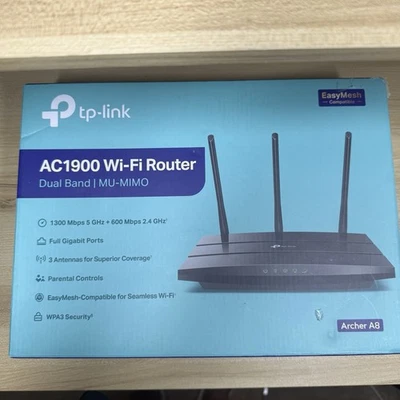 Router WiFi Inteligente TP-Link AC1900 (Archer A8) - Router Inalámbrico Doble Banda MU-MIMO Foto 1 de 4