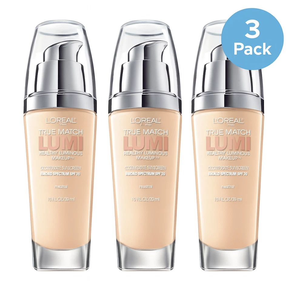 L'Oréal True Match Lumi SPF 20 1.0 Fl Oz 3 Pack New - Image 1 of 1