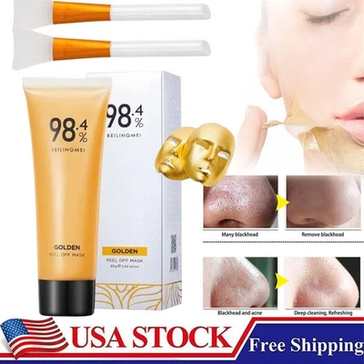 Gold Foil Peel-Off Mask - 98.4% Beilingmei Gold Face Mask, for wrinkles US - Imagem 1 de 4