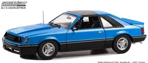 1/18 1981 Ford Mustang Cobra T-Top blue & light blue Hood Graphics and Stripe - Bild 1 von 1