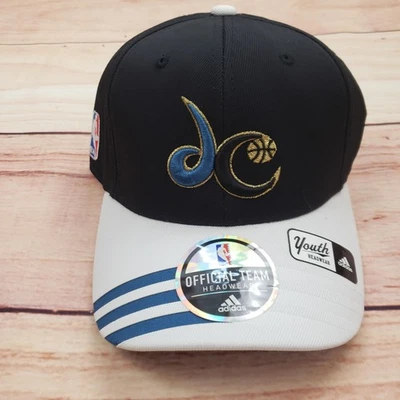 Washington Wizards Gorra Ajustada Juvenil Blanca Negra NBA Baloncesto Adidas Flex Foto 1 de 4
