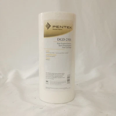 Cartucho de filtro de polipropileno hilado de doble densidad de degradado Pentek DGD-2501 Foto 1 de 4