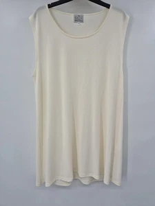 Masai Long sleeveless tank Top UK XL cream 14/16   2101 - Picture 1 of 6