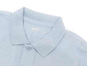 Camisa polo corta Hollister California para hombre de tela de piqué calce cuadrado HOM-1 - Imagen 1 de 34